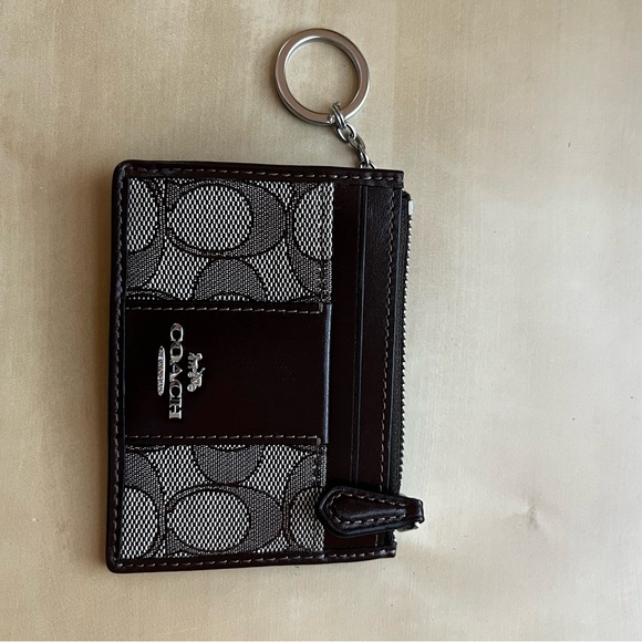 Coach Brown Card Holder Keychain - Picture 2 of 2